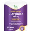 NBL Natural L-Arginine 1,000 mg Nitric Oxide Precursor Amino Acid 120 Tablets
