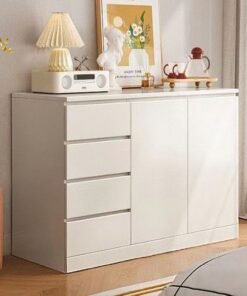 JCB CHIC Multifunctional Storage Cabinet,Nordic Kitchen Cabinet ,Edge Cabinet Tea Cabinet,Modern Living Room Wall Sideboard  Household Multi-layer Display Cabinet(120×40×89CM）