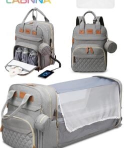 LABNNA Baby Diaper Bag Backpack, Multifunction Diapers Changing Station for Boys Girls Outdoor and Travel, Infant Shower Gifts, Large Capacity, 900d Oxford, USB Port