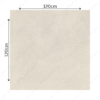 Icona Bianco 120x120cm 09mm – Matt