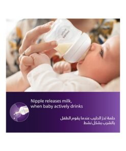 Philips Avent Natural Response Baby Feeding Bottle 125Ml | 2 Bottles | Ideal for 0 months+ Flow 2 | No.1 Brand Recommended By Moms Worldwide |Natural Response Technology Mimics Breastfeeding | Uniquely Designed Nipple Releases Milk Only When Baby Drinks