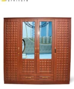 SULSHA 4 Door Wooden Wardrobe Cabinet Cupboard Engineered Wood Perfect Modern Stylish Heavy Duty
