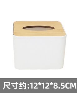 Advertising Tissue Box Customized LOGO Hotel Enterprise Bank Restaurant Commercial Promotion Gift Wooden Cover Paper Box