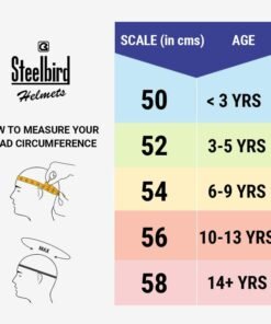 Steelbird Junior Soldier Open Face Cycling Helmet For Kids With Extra Free Clear Visor(Small 560 Mm,Dashing Black With Smoke Visor) - Image 4