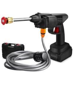 ELTRAZONE 48V 25000mAh 30Bar Cordless High Pressure Car Washer with Nozzles Water Gun Set Garden Cleaning Jet Washing Machine Multi Purpose With Uk 3 Pin Adapter