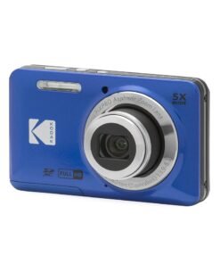 Kodak PIXPRO FZ55-BL 16MP CMOS Sensor Digital Camera 5X Optical Zoom 28mm Wide Angle 1080P Full HD Video 2.7" LCD Vlogging Camera