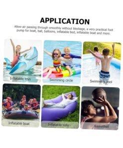 WAOKN Foot Pump Portable Inflator for Inflatables Compact Balloon and Bed Pump Flexible Hose Multi- for Easy Inflation and Deflation for Beach and More - Image 4
