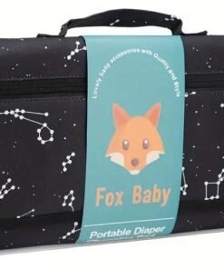 Little tots Portable Changing Pad - Ultra-Portable and Compact Design with Soft Cushioned Mat, Built-in Wipes Holder, and Waterproof Surface - Perfect for On-the-Go Parents and Caregivers, Ideal for Diaper Bag, Car, or Nursery Use