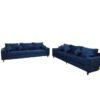 Maharat Al Bahar 6– Seater sofa set With Pillow 3+3 Blue 220x90x80