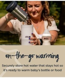 Alternative view of tommee tippee Closer To Nature Travel Bottle And Food Warmer - Silver/White/Grey