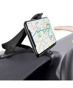 Car Phone Clip Holder Dash HUD Mount Clamp Mobile Satnav GPS Cradle for iPhone 13/12 /11 Pro Max XS XR Samsung S20 S10 A71 Huawei P40 Nokia OnePlus Black