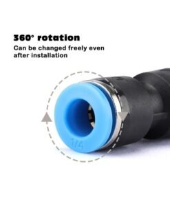 A set of Air Hose Pipe Tube Kit 6mm OD with 1/4” Push to Connect Air Fittings,Pneumatic Air Line Connector,10m (Material : B) - Image 4