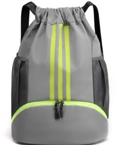 PYC Drawstring Backpack Drawstring Bag Gym Sack String Bag Men Women, Basketball Bag Bundle Pocket Drawstring Backpack Student School Bag Football Bag Storage Bag Large Capacity Fitness