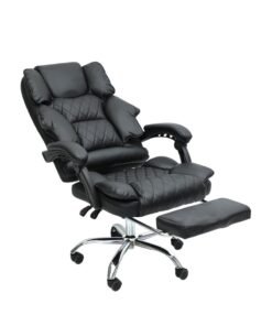 Alternative view of Multi Home Furniture Executive High-Back Reclining Office Chair with Footrest MH-819-3FR-Black