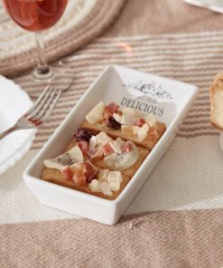 Sweet Home Small Ceramic Salad Plate - 19x10 cm