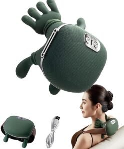 TIGER Smart Neck & Shoulder Massager – Wireless 4D Deep Tissue Electric Massager with Real Hand Kneading, 3-Speed Adjustment for Neck, Shoulders, Back & Muscle Pain Relief, Rechargeable, 1PC, for Men & Women