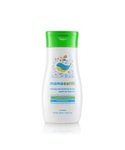 Mamaearth Daily Nourishing Body Wash for Babies | Tear-Free Formula with Coconut | Hydrating, pH-Balanced & Gentle on Skin | Keeps Baby’s Skin Soft & Fresh | Safe for Everyday Use | 6.76 Fl Oz (200ml)