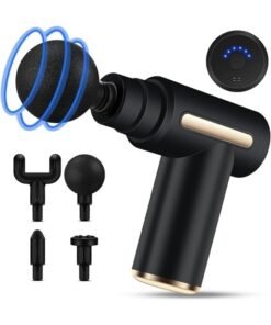 OMAKSS Mini Massage Gun Percussion Deep Tissues Muscle Massager Gun With 6 Speeds Massage Device Super Quiet Portable Electric Handheld Body Massager For Back Neck Pain Relief