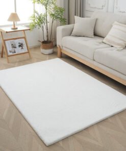 Faux Rabbit Fur Soft Rug - 120x170 cm