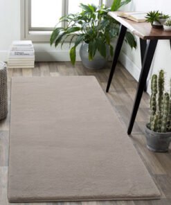 Faux Rabbit Fur Soft Rug - 80x150 cm
