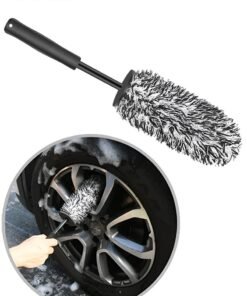 GROIC Car Wheel Brush No Metal Wheel and Rim Detailing Brush Large Wheel Cleaning Brush Premium Cleaner Brush,Portable Automotive Brushes Dust Cleaning Microfiber Soft Car Duster Automobile cleaning tool