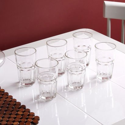 Plaza Rock Glass - Set of 6