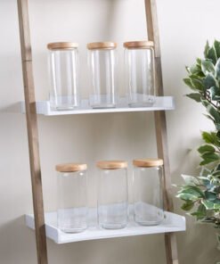 Ocean Pop Jar with Wooden Lid - Set of 6