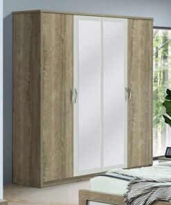 Melody 4-Door Wardrobe with 2 Mirrors