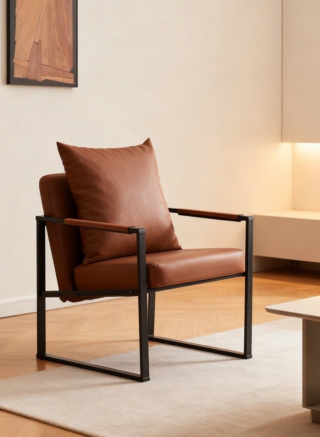 Forthcan Modern Accent Chair for Living Room – Upholstered Armchair with Metal Frame, Single Sofa Lounge Chair for Bedroom, Office, Balcony, Reading Corner