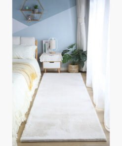 Faux Rabbit Fur Rug - 80x230 cm