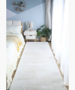 Faux Rabbit Fur Rug - 80x300 cm