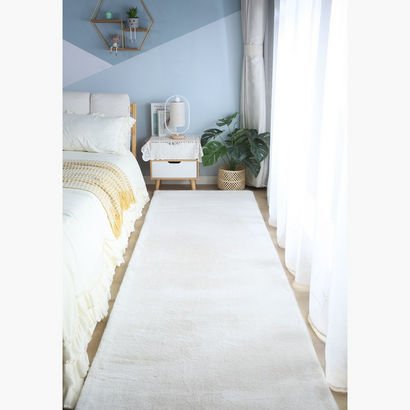 Faux Rabbit Fur Rug - 80x300 cm