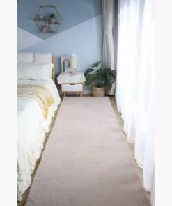 Faux Rabbit Fur Rug - 80x300 cm