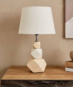 Clarc Ceramic Table Lamp - 21.5x21.5x38 cm