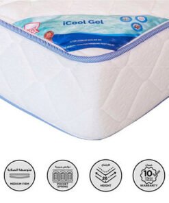 SleepLuxe iCool Gel infused Memory Foam Medium Fir...