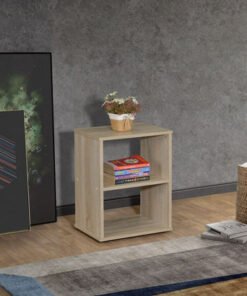 Oasis Olive Nightstand with Open Shelves