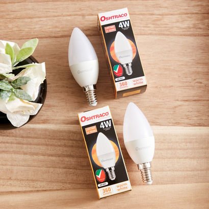 Oshtraco 2-Piece LED Candle Bulb Set - 4W E14 360 ...