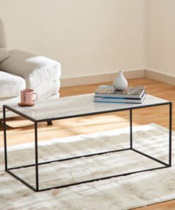 Cavon Eilin Genuine Marble Top Coffee Table