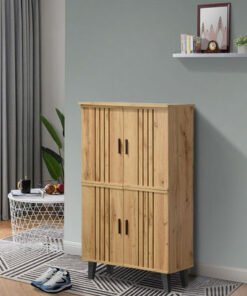 Porto 18-Pairs Shoe Cabinet with 4 Doors