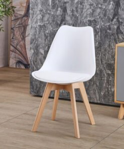Toto Dining Chair with Solid Wood Legs