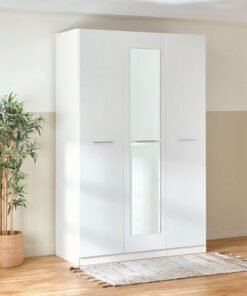 Frankfurt 3-Door Wardrobe with Mirror