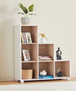 Movo Alford Lyon 6-Cube Step Bookcase
