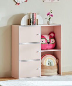 Vanilla Junior 3-Door Storage Unit with 2 Open She...