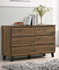 Kulltorp Plus 6-Drawer Double Dresser with Legs an...