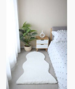 Faux Rabbit Fur Rug - 75x125 cm