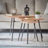 Cavon Matika Solid Wood Nest of Table - Set of 3
