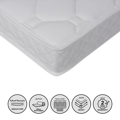 SleepEase iOasis 3 Zone Pocket Spring King Mattres...