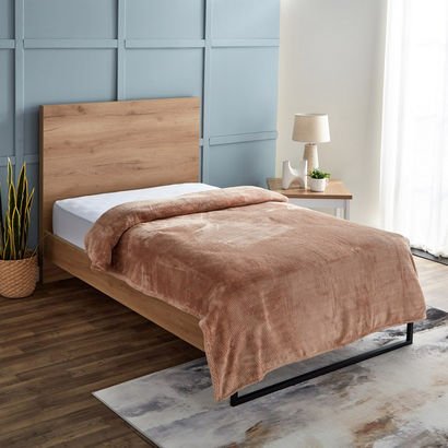 Lux Popcorn Twin Flannel Blanket - 150x220 cm