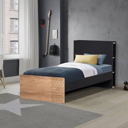 Jordan Single Smart Bed with Headboard Storage - 9...
