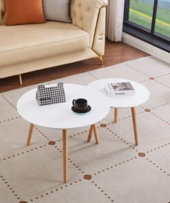 Toto 2-Piece Coffee Table Set with Solid Wood Legs